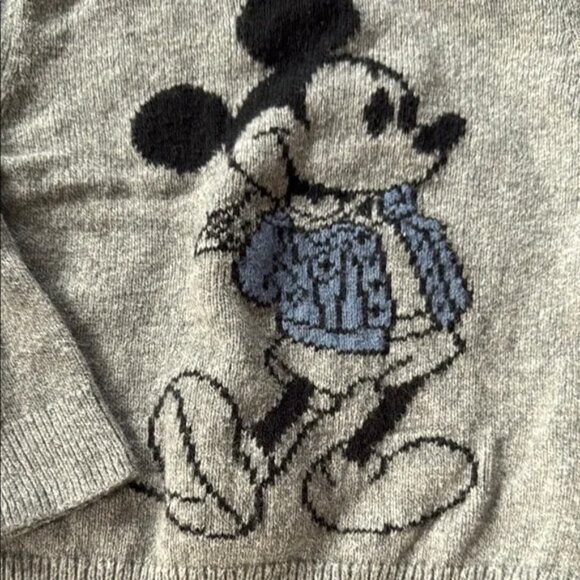 Gray baby Gap Sweater with Mickey Mouse Design - Picture 4 of 5
